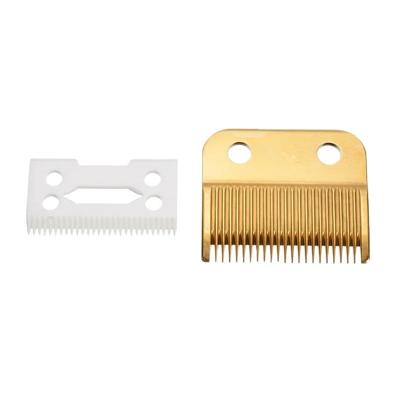2 pieces ceramic blade cutter for Andis Wahl Magic Clipper 2 holes suitable for most hair cutters blade for beard hair removal