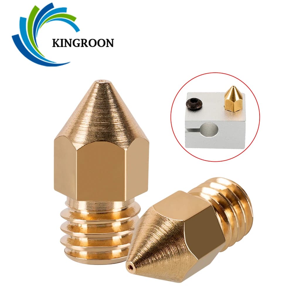 MK7 MK8 nozzle 0.4mm 0.3mm 0.2mm 0.5mm copper 3D printer parts thread extruder 1.75mm 3.0mm head brass nozzle filament