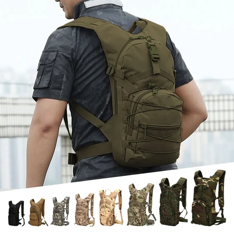 15L Tactical Backpack Cycling Bag Hiking Bicycle Backpacks Men Outdoor Sports Bike Camping Bags Hydration Bag XA568+
