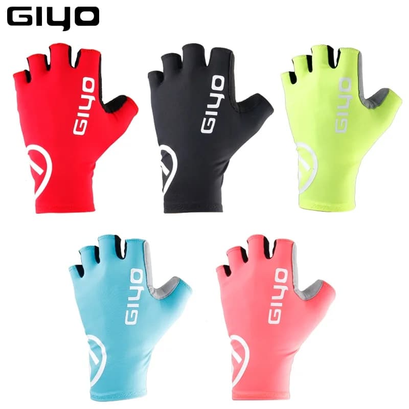 Giyo Breaking Wind Ciclismo Guanti mezze dita Guanti da bicicletta antiscivolo Guanti da bici da strada da corsa MTB Biciclet Guanti Ciclismo