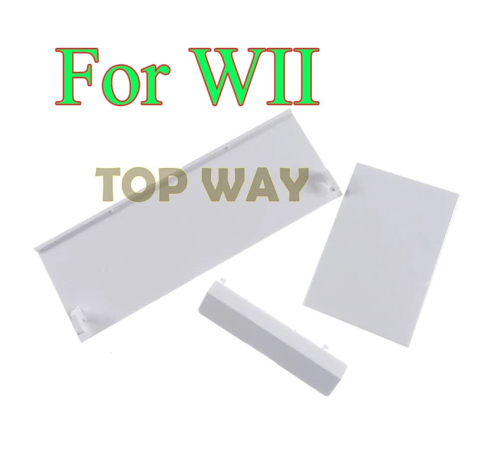 50set nuovo coperchio di ricambio bianco per Slot per schede di memoria coperchio 3 parti coperchi per porte per Nintendo per Console Wii bianco all'ingrosso