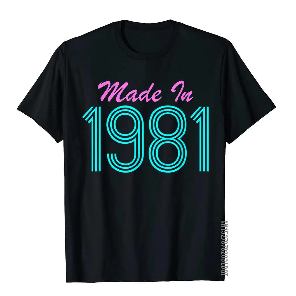 Made In 1981 Cool Retro T-shirt da uomo Divertente anni '80 Tshirt 2023 Ultimo stile giapponese Top T-shirt in cotone da uomo Top Camicie gotiche