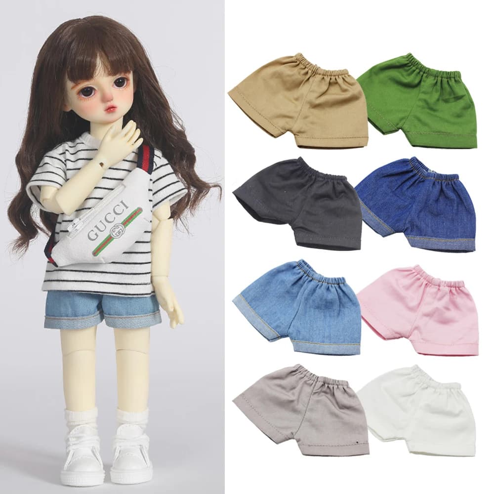 Bjd Doll 1/6 Yosd Sd Doll Basic Daily Jeans a gamba larga Pantaloncini di jeans, Pantaloni Bambola Gonna corta Vestiti Accessori per bambole