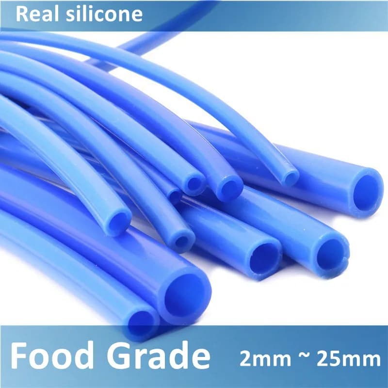 Tubo flessibile per vuoto in silicone blu universale da 2 mm ~ 25 mm Tubo flessibile per gel di silice per uso alimentare Tubo per tubo da corsa per auto