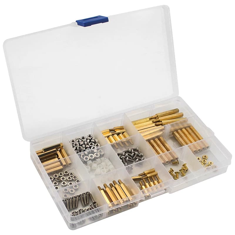 Set of Raspberry Pi screws from 210 pieces M2.5 M3 nuts for metal or plastic copper screws for Pi 4B 3B + 3B Robot Car Orange Pi Banana Pi