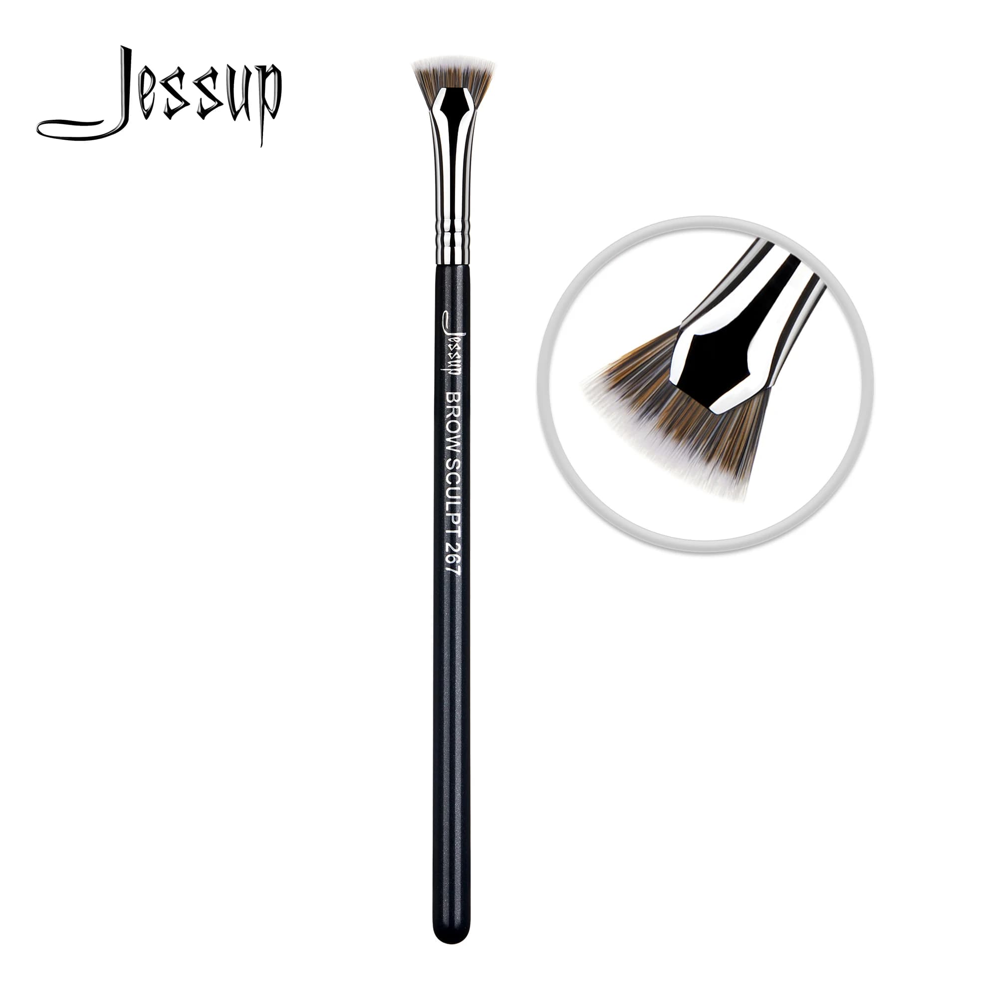 Jessup Eyebrow Makeup Brush Eyebrow sculpting tools for cosmetics cream liquid concealer powder