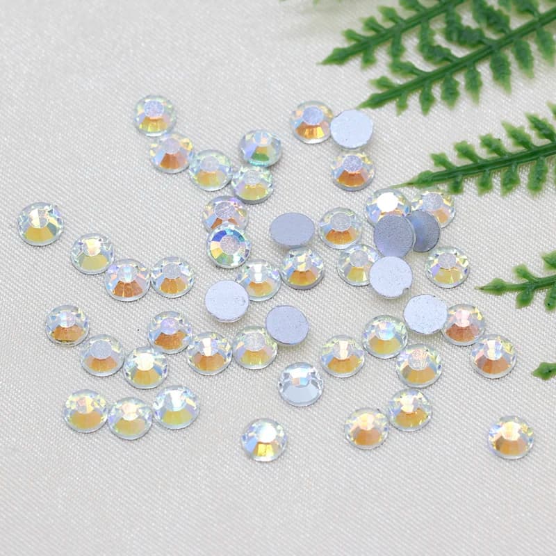 1400 pz SS3-SS34 Moonlight Crystal Nail Art Strass Flatback Colla su pietra Non Hotfix Strass per la decorazione di nail art