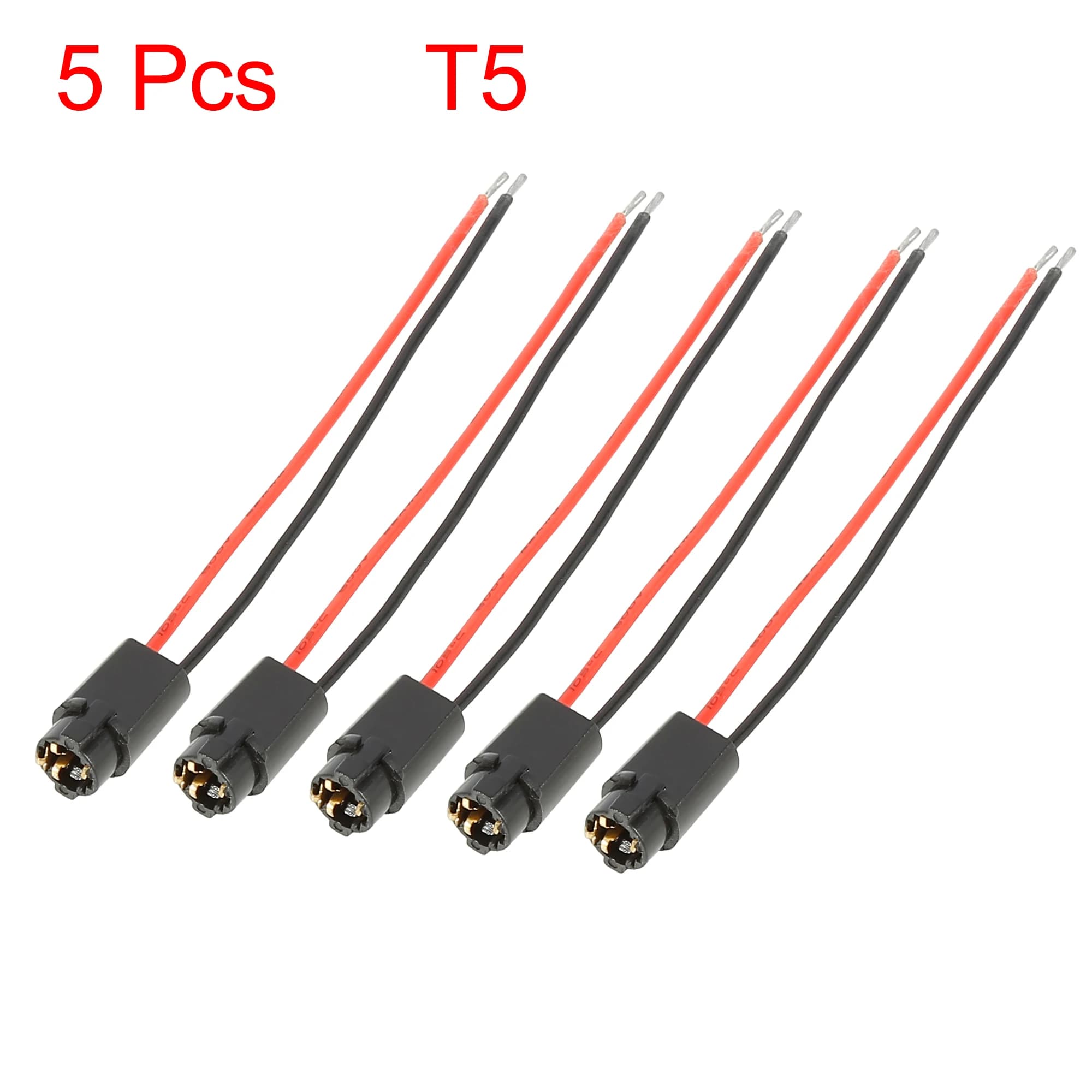 2/3/5/8/10pcs T5 LED presa lampada cruscotto indicatore luminoso presa 2 filo lampadina cablaggio sostituzione connettore per auto