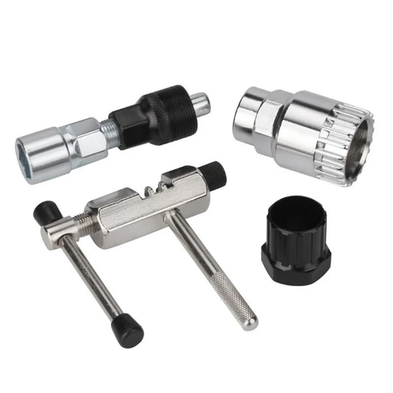4 pcs set of bicycle repair tools kit hand crank wheel extractor chain outdoor cycling tool MTB removal bike axis