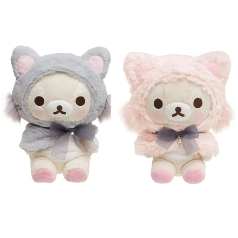 Rilakkuma Korilakkuma Bear Wear cappello da gatto peluche simpatici animali di peluche peluche ragazzi ragazze giocattoli per bambini per bambini regalo di natale