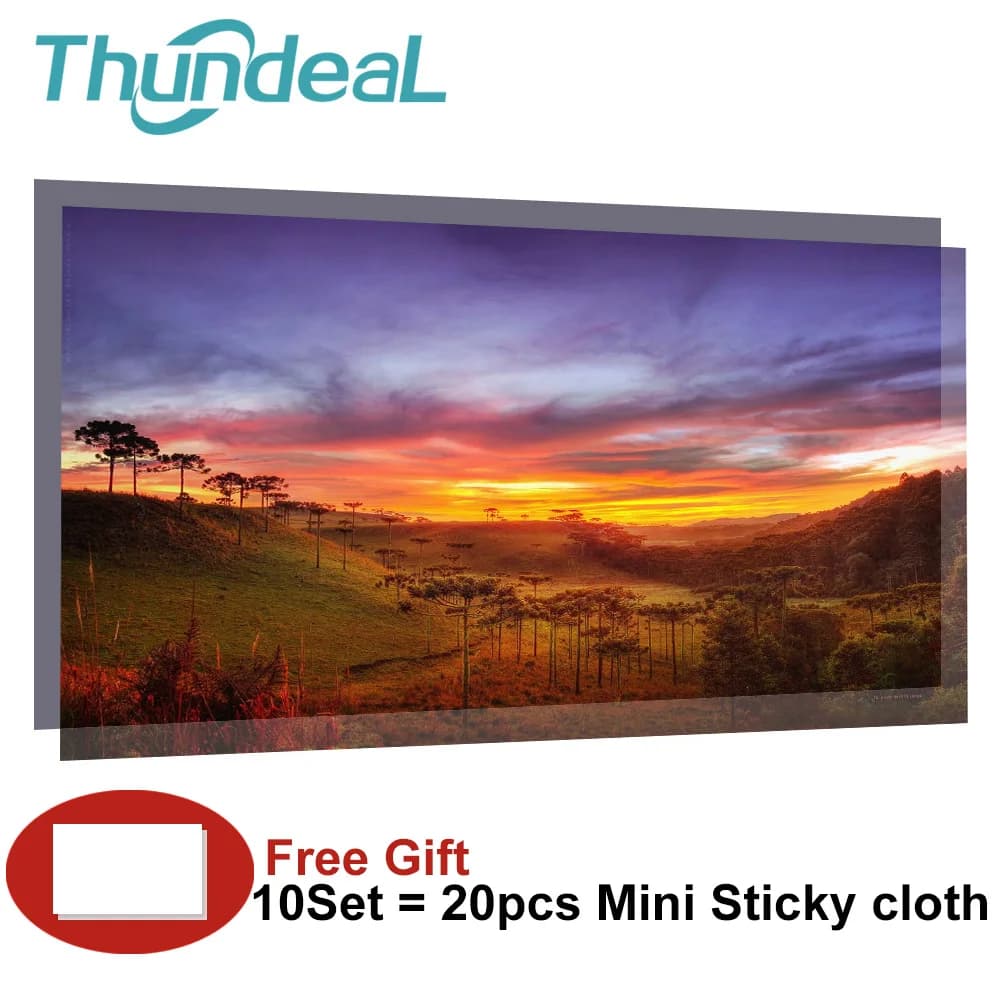 100inch 60 84 120 130 100 inch 16:9 Projector Screen Curtain Reflective for Sony Espon BenQ HY300 HY320 Fabric Projection Screen