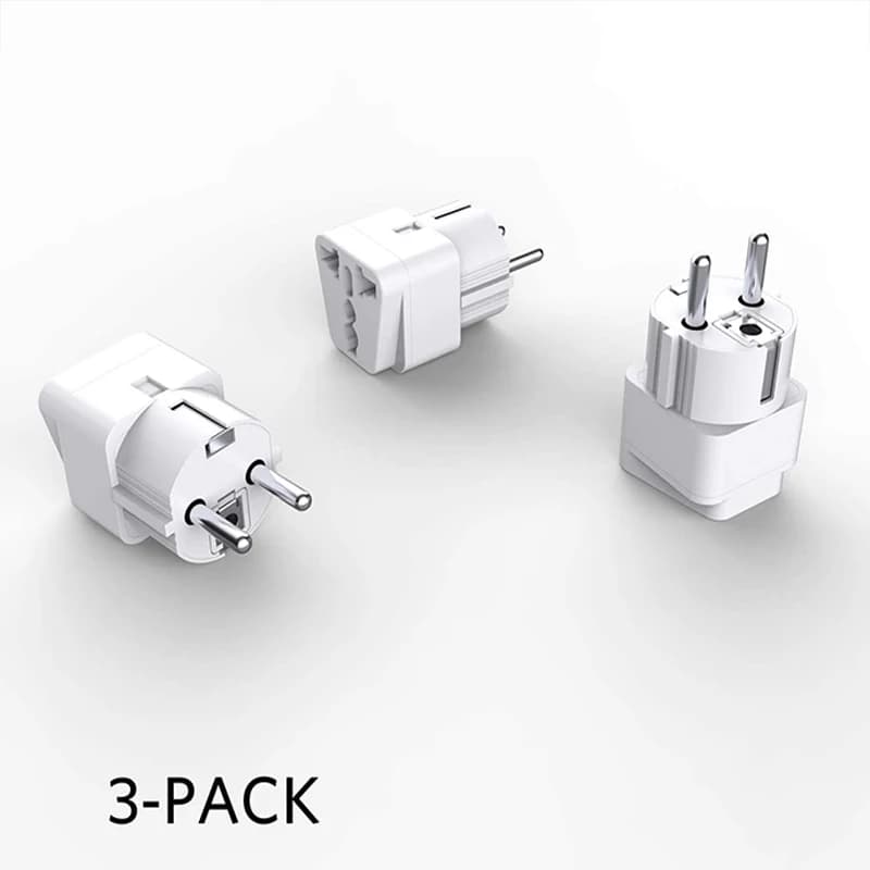 Europa Travel Plug Adapter adattatore universale con messa a terra adattatore da ue a usa Ultra compatto per la maggior parte dei paesi dell'europa Asia