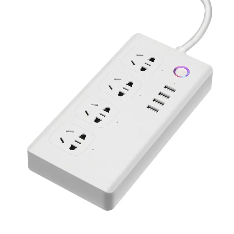 Wifi Smart Power Strip EU US UK AU 10A 2000W 4 Plugs with 4 USB APP Remote Control App Tuya