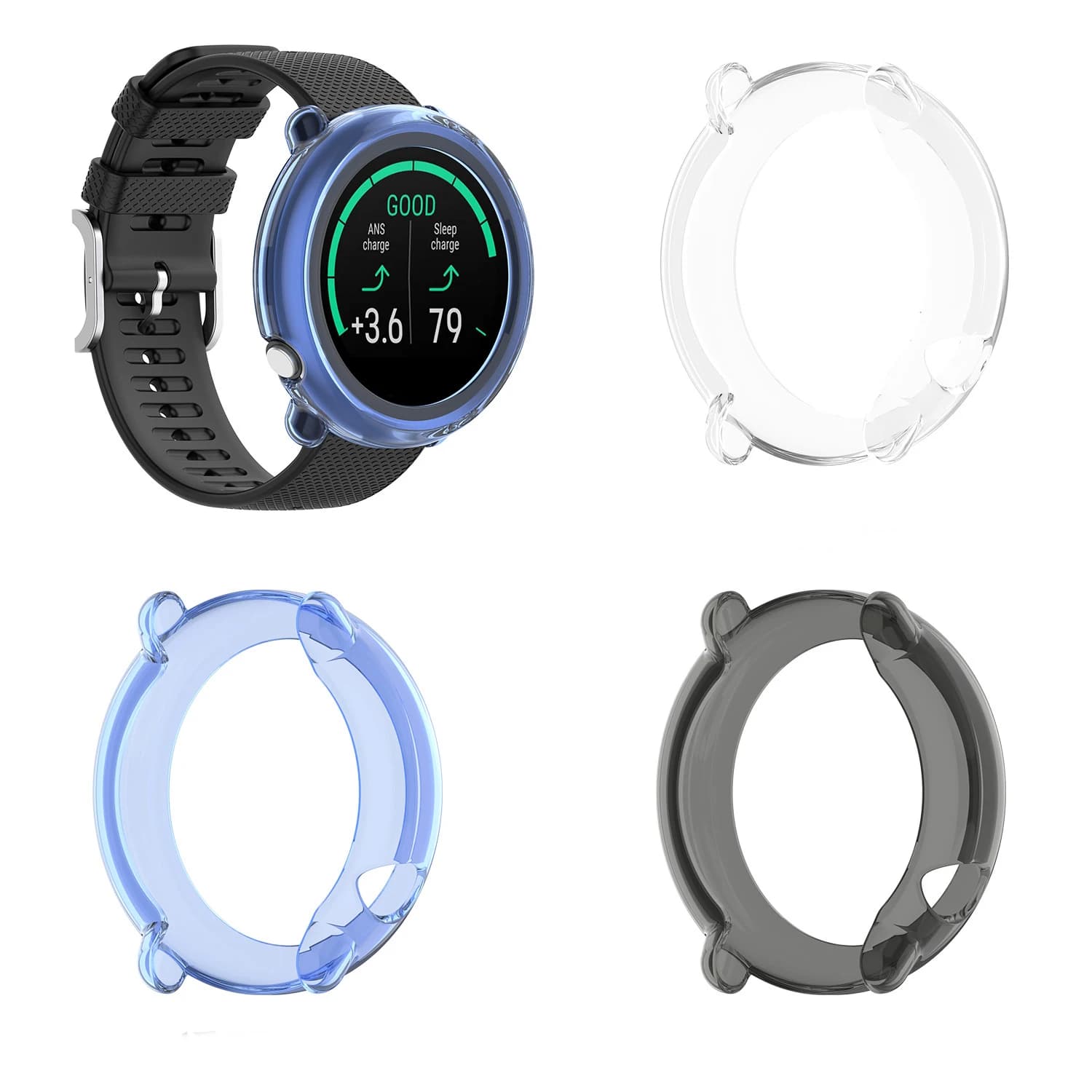 Custodia protettiva per schermo in vetro con bordo morbido in TPU per Polar Ignite 2 Watch Ignite2 Sport Smartwatch Custodia protettiva per paraurti