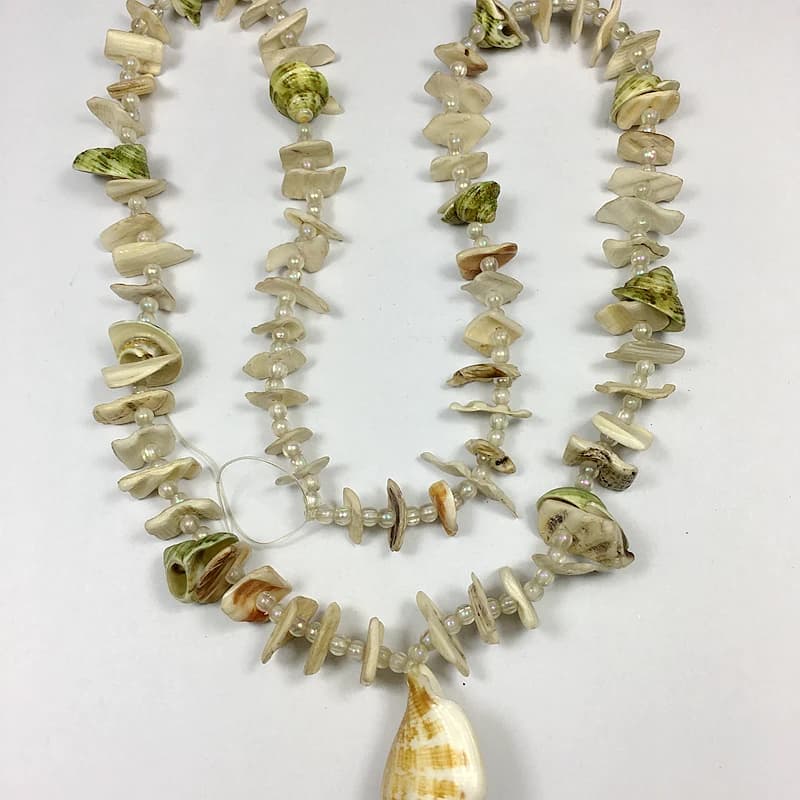 Collane di conchiglie naturali da 90 cm per donna, collana lunga a strati