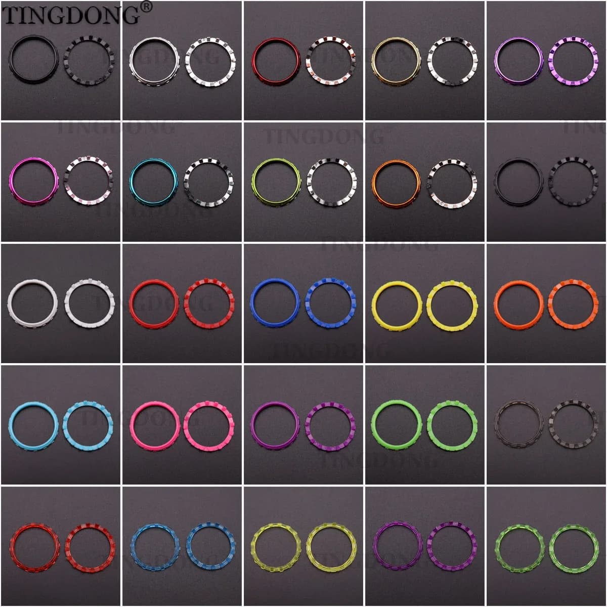 1 par = 2 pezzi Anelli di accento di ricambio per accessori controller Sony Playstation 5 DualSense 5 PS5