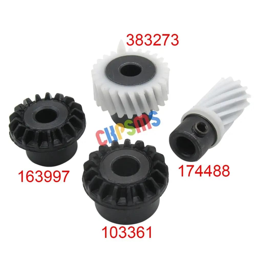 #383273 174488 163997 103361 Set di ingranaggi per trasmissione a gancio 4 pezzi adatto per SINGER serie 500 502 507 509 513 514 518 522
