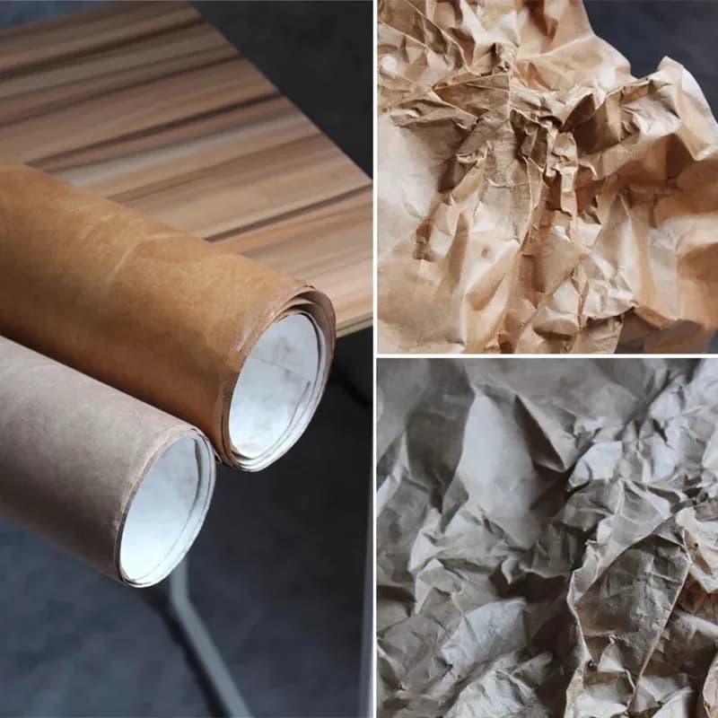 Brown Tyvek Paper wash Breathe rigido impermeabile modellazione fai da te Design artigianato Decor borse portafoglio vestiti tessuto firmato