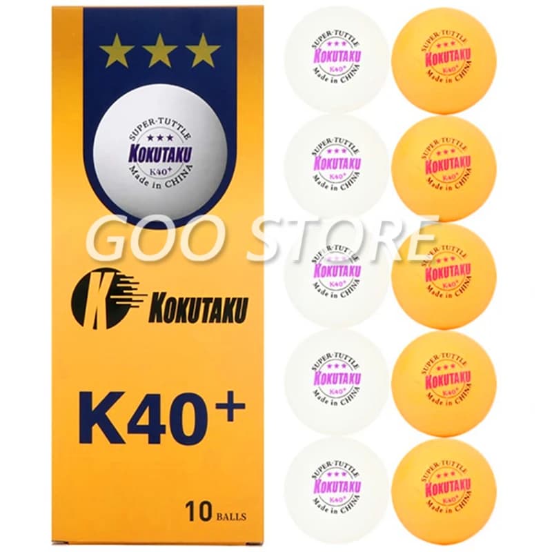 KOKUTAKU 3 Star K40+ Pallina da ping pong Giochi da trianing professionali Palline da ping pong KOKUTAKU in plastica ABS cucite