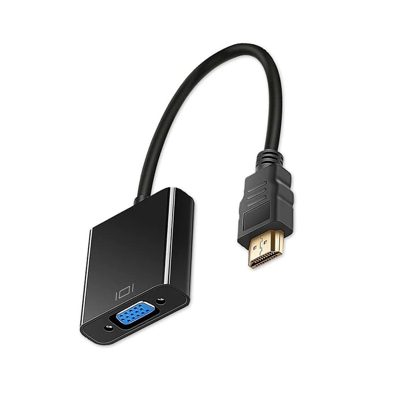 HDMI 1080P adapter compatible with VGA male to female converter for PS4 with Audio Video Jack VGA compatible HDMI cable for PC TV