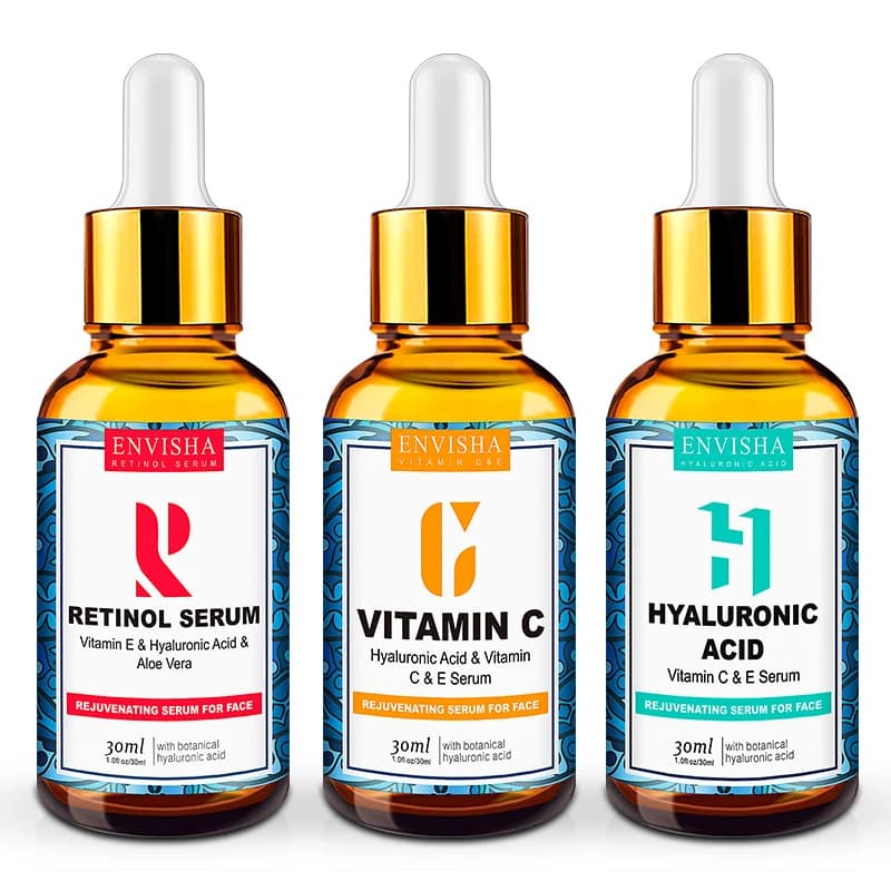 Envy sha serum skin care vitamin C hyaluronic acid retinol facial essence anti-wrinkle aging whitening pore reduction beauty