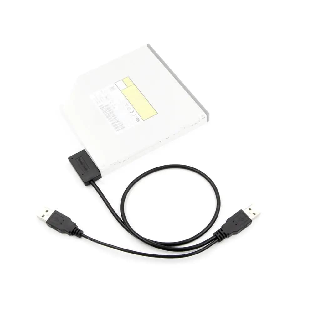 USB 2.0 a 7 + 6P 13Pin Slimline Slim SATA Cavo di Alimentazione Esterna per il Computer Portatile CD-ROM DVD-ROM ODD HDD caddy Convertitore