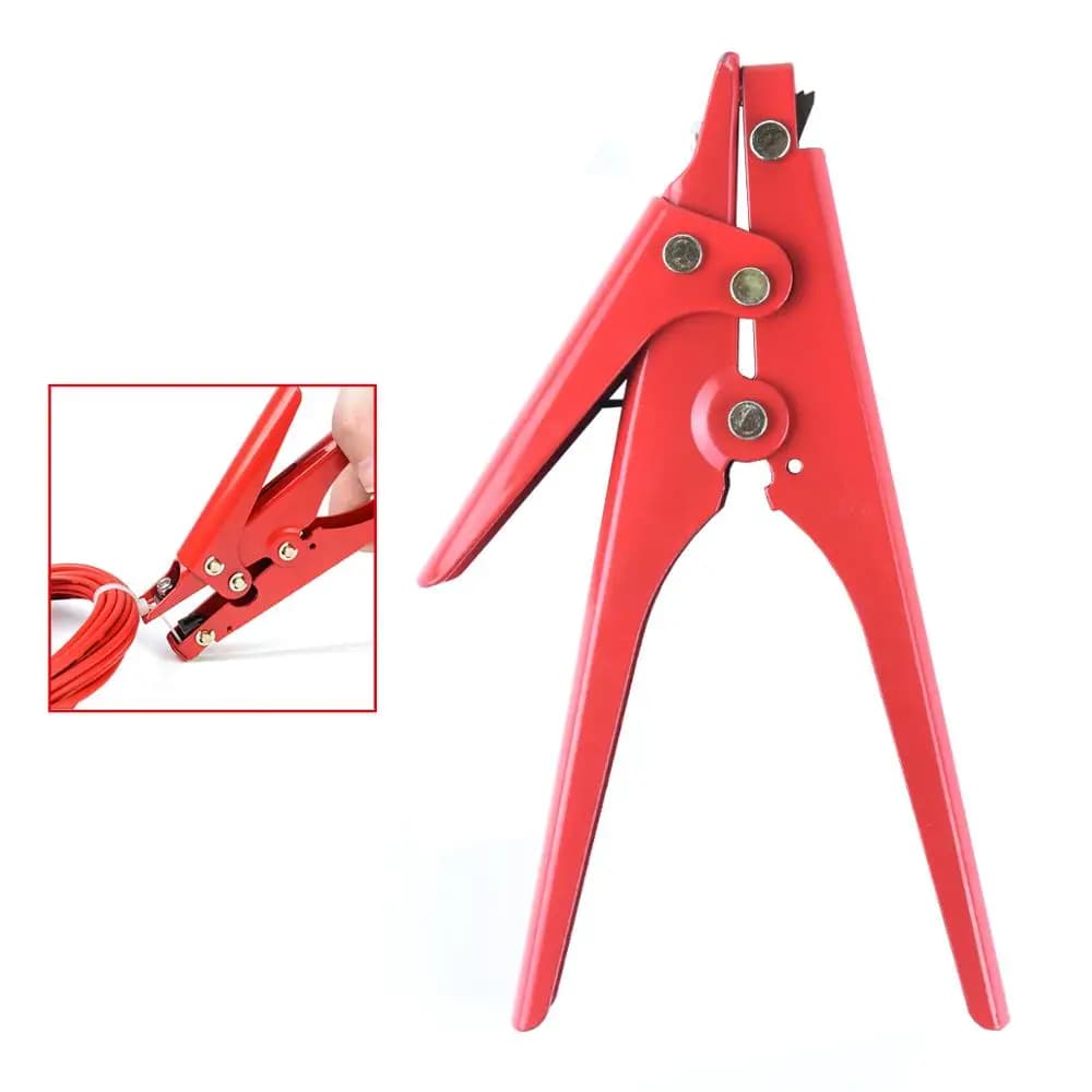 Pistola per fascette stringicavo HS-519, strumento di tensionamento e taglio per fascette in nylon o fissaggi, interamente in metallo, larghezza 0,370 pollici.