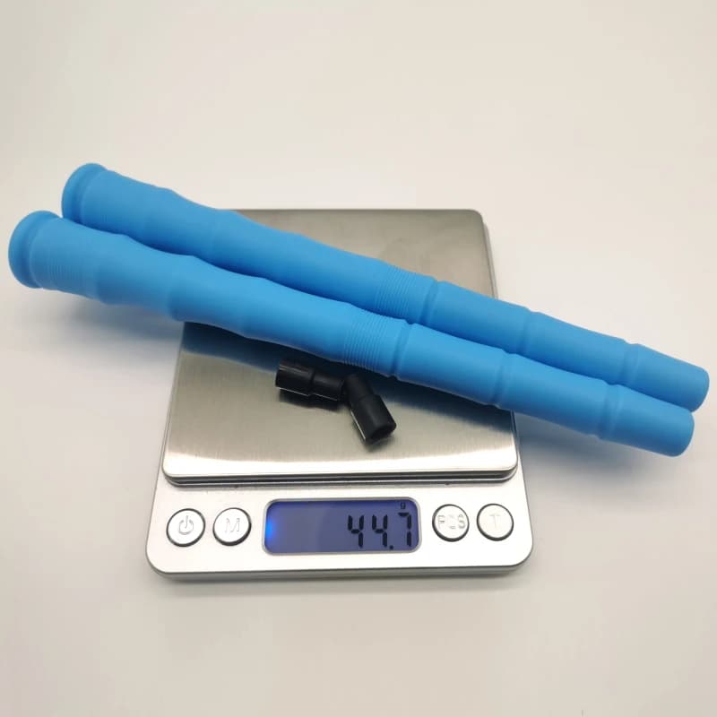 2-piece jump rope handles with beads, pp material with clamps, only for the version with beads