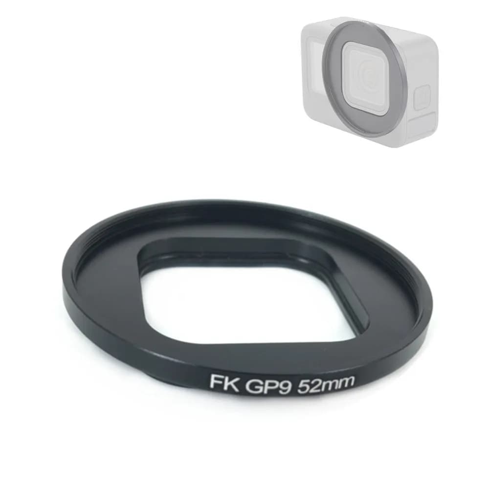 52 mm lens filter adapter ring for GoPro Hero black 9 10 11 mini 12 13 Action Camera to add filter Closeup CPL red magenta