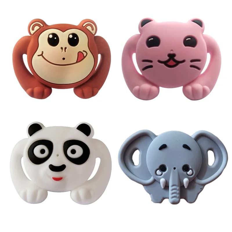 Ciuccio in silicone per cartoni animati Animale Elefante Simpatico capezzolo per bambini Bpa gratuito Ciuccio per neonato Succhietto per neonato Regalo di compleanno di Natale per neonato