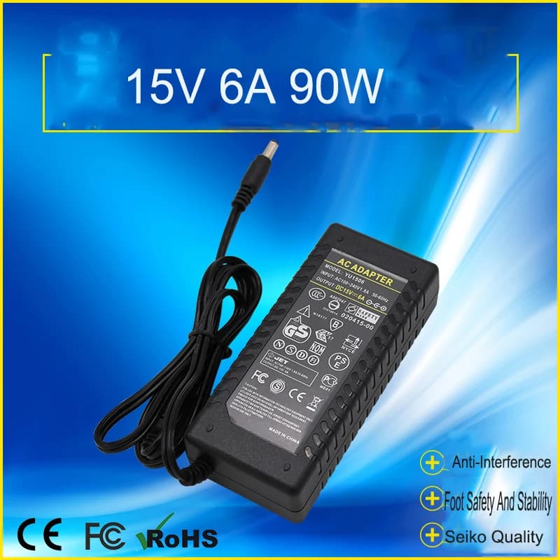 15V 6A 90W AC100-240V adattatore di alimentazione Monitor LED Display a cristalli liquidi telecamera di rete Wireless nuovo ProductFor LED Strip Light