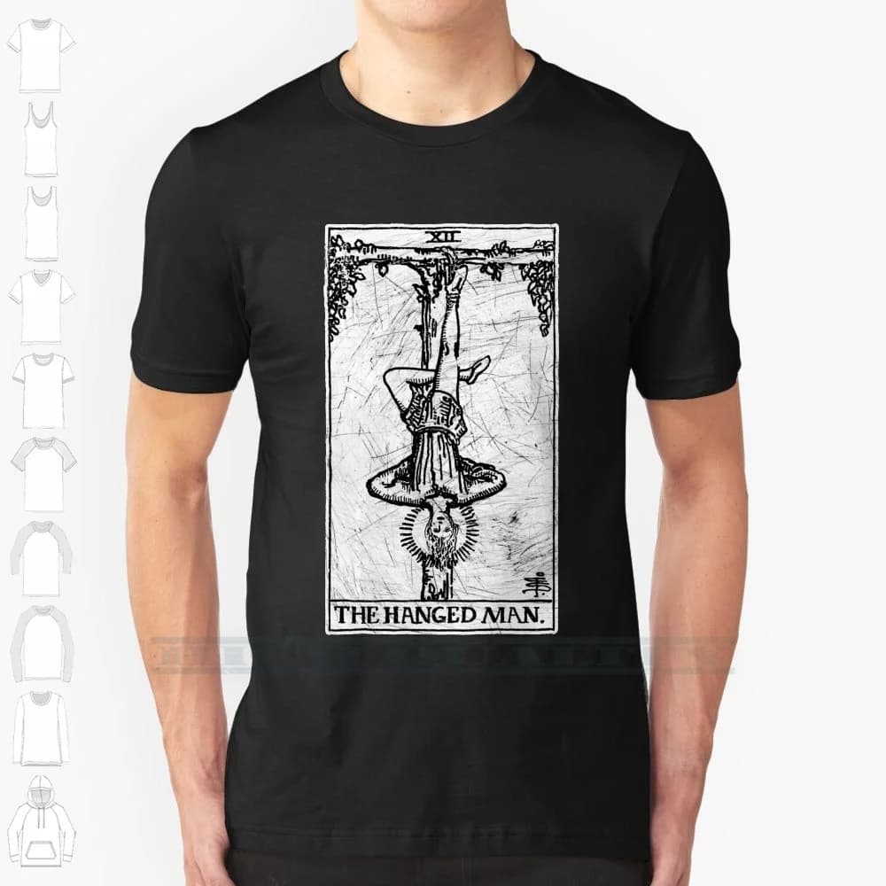 The Hanged Man Tarot Card-Major Arcana-Fortune Telling-Occulto 100% cotone T Shirt The Fool The Magician The High Priestess The