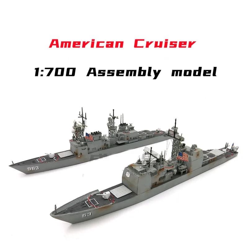 1/700 American missilistico Cruiser Model Kits Destroyer Assembly Warship Model Toy