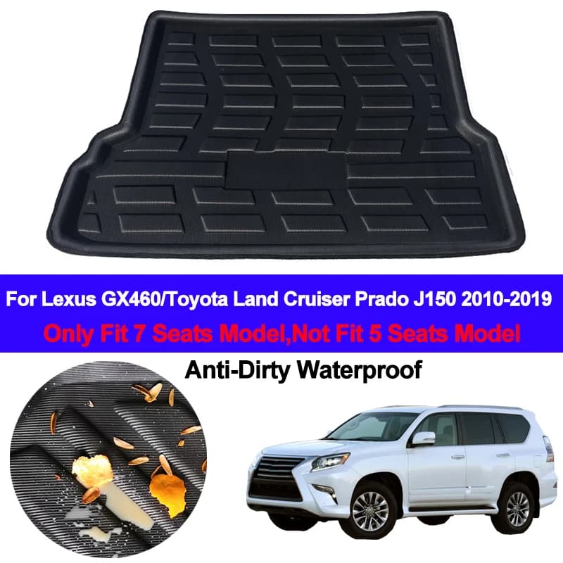 Posteriore Boot Cargo Liner Vassoio Tronco Piano Tappeto Zerbino s Zerbino Tappeti Per Lexus GX460 Per Toyota Land Cruiser Prado j150 2010 - 2019