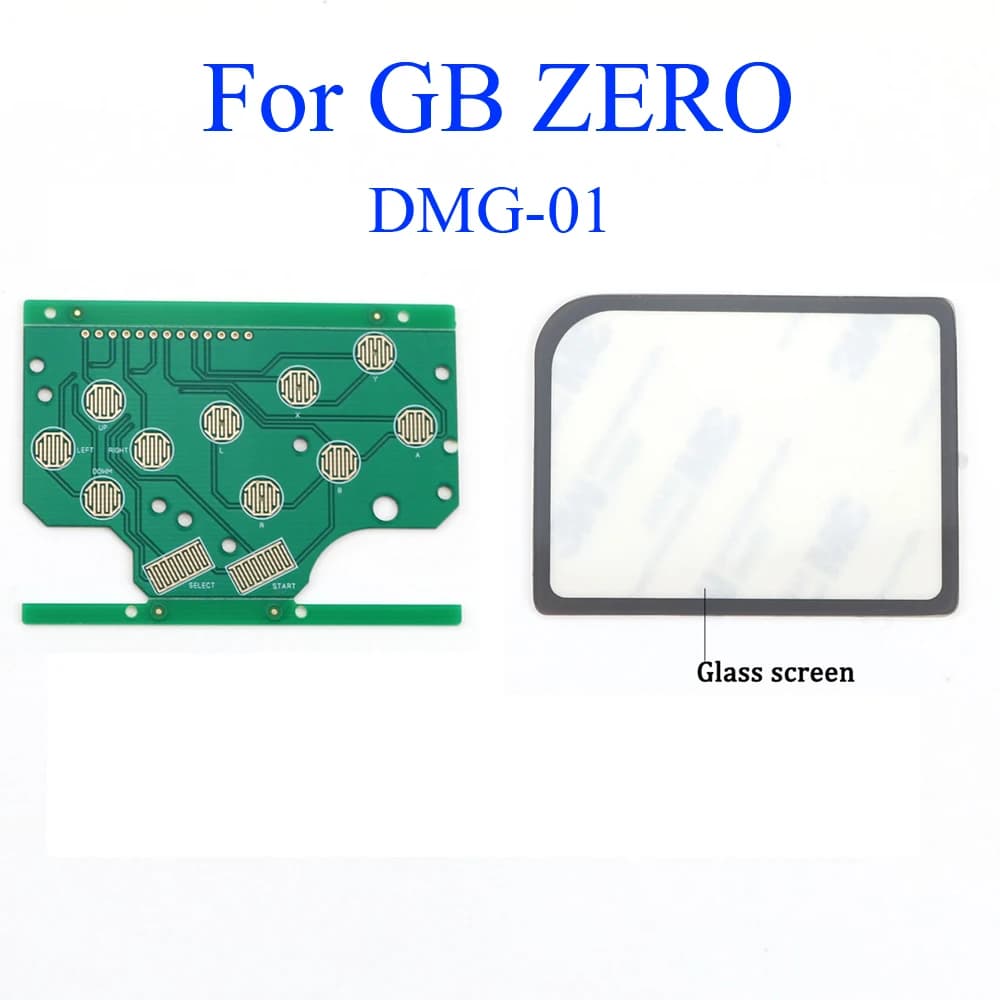 1Set schermo in vetro pulsante specchio scheda PCB per GB Raspberry Pi Zero per Game Boy GB Zero DMG-001 parti di ricambio