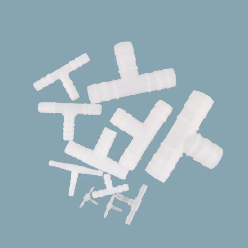 5 ~ 200pcs 1.6 ~ 20mm white PE t connector tank adapter for aquarium pump air joint for garden irrigation hose accessories