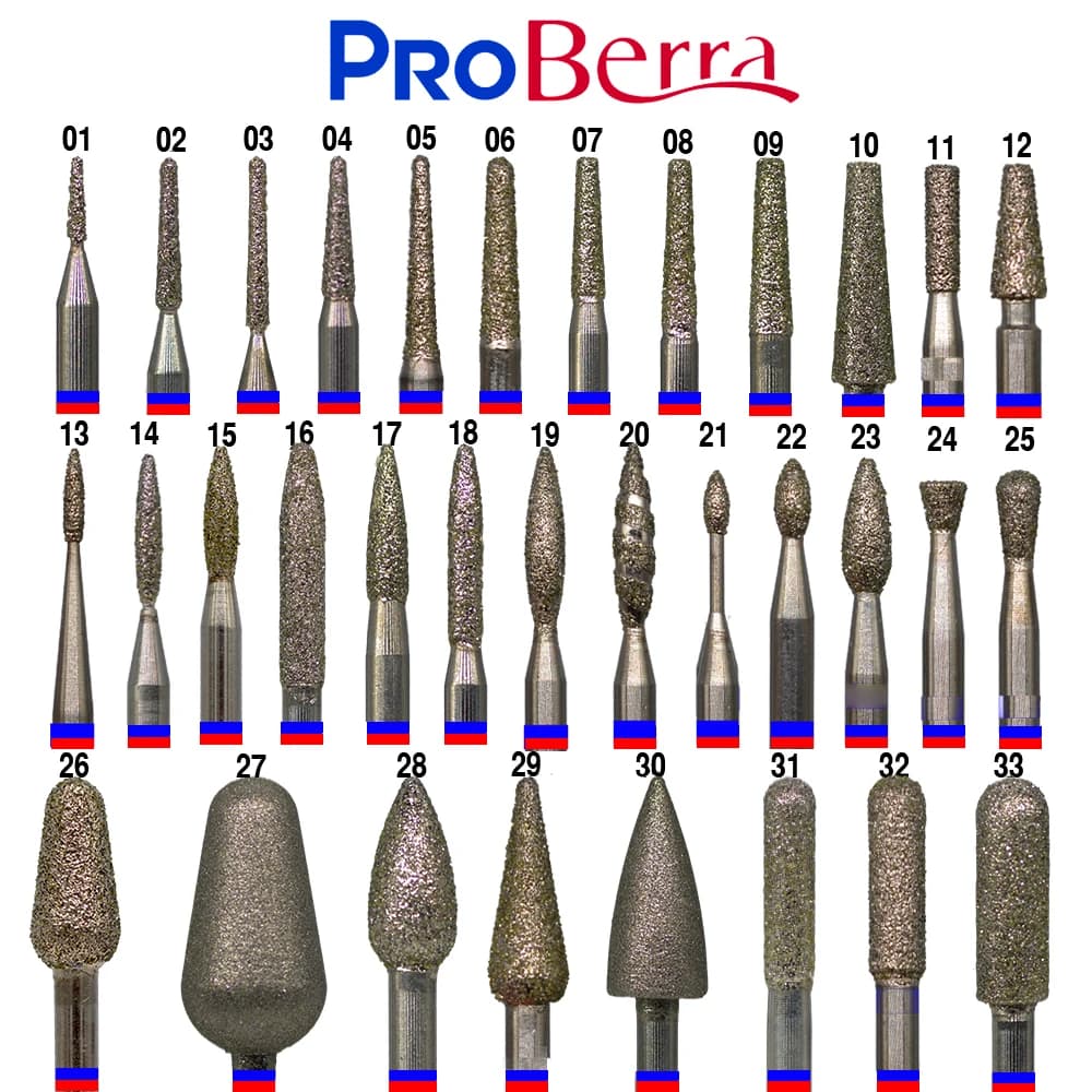trapano per unghie 34TYPE forme diverse Punta diamantata Frese Manicure Manicure Cuticola Pulita Pedicure