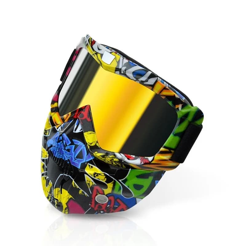 Motocross sci Snowboard occhiali motoslitta occhiali da sci occhiali da sci antivento occhiali da Motocross con filtro bocca auricolari