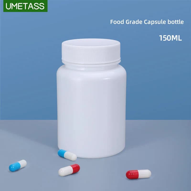 150ML Medicine Plastic Bottle Portable Bottle Storage Organizer For Pills 50 pcs/Lot Fish Oil Supplements