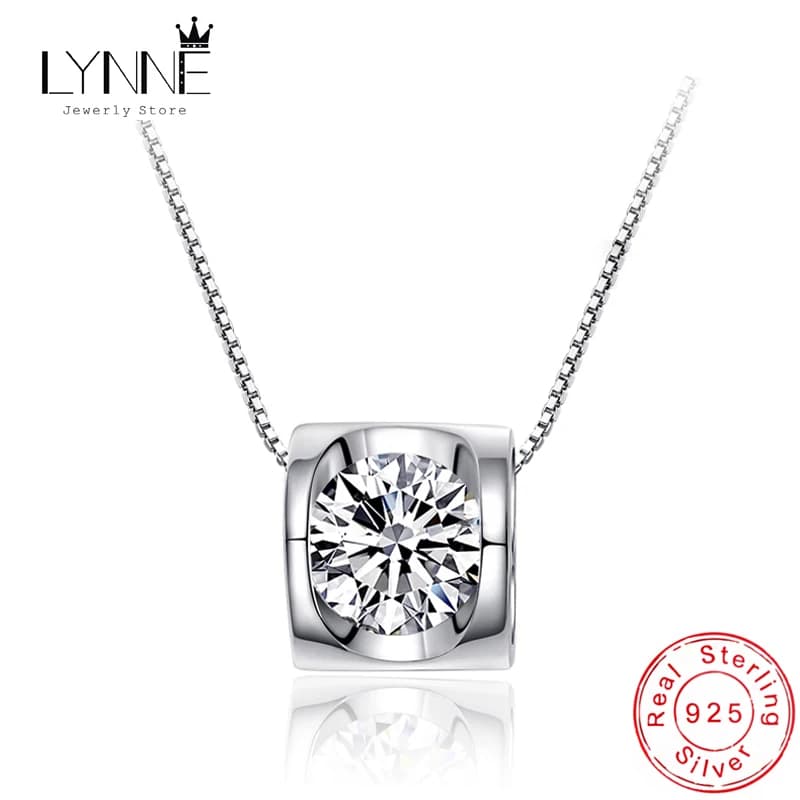New Fashion 925 gioielli in argento Sterling squisito zircone cuore collane con ciondolo donna e ragazza regalo di compleanno collo a catena in clavicola