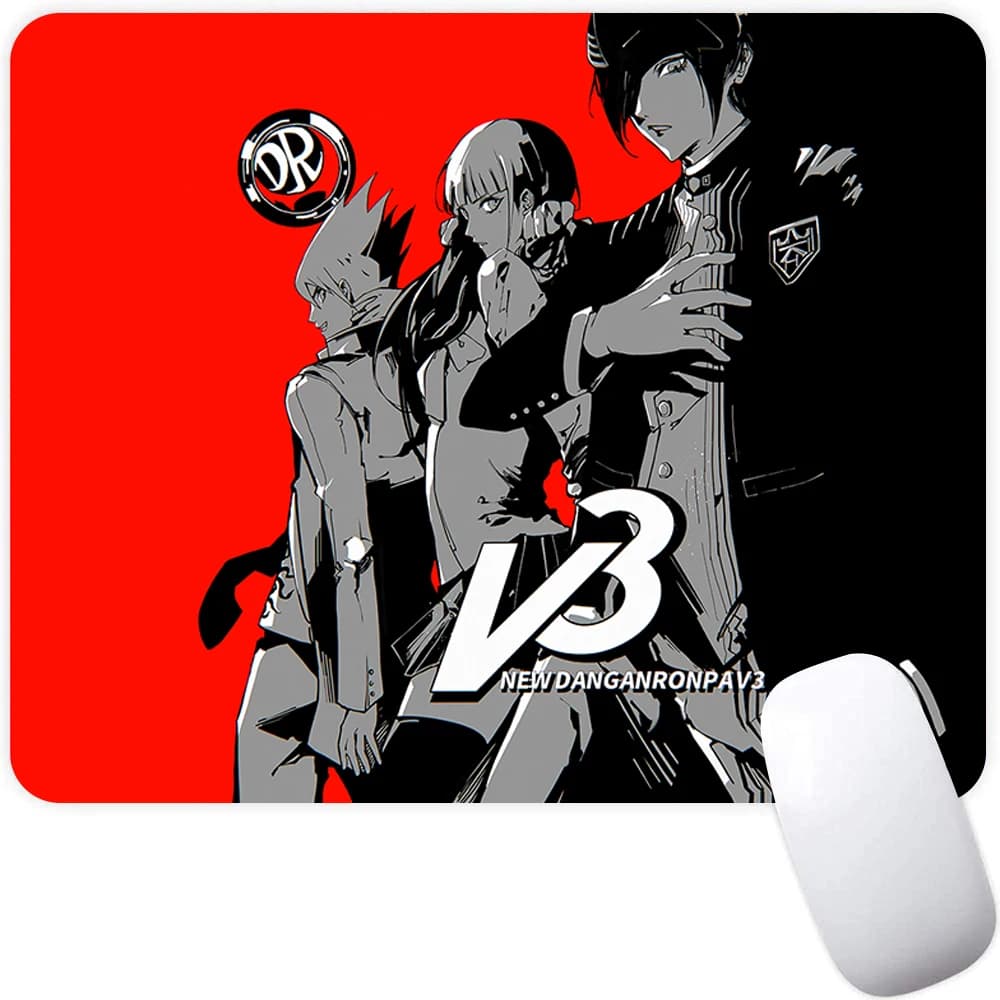 Tappetino per mouse da gioco piccolo Tappetino per mouse per computer PC Gamer Tappetino per mouse Laptop Mausepad Danganronpa V3 Tappeto per mouse Tappetino per tastiera Tappetino per scrivania
