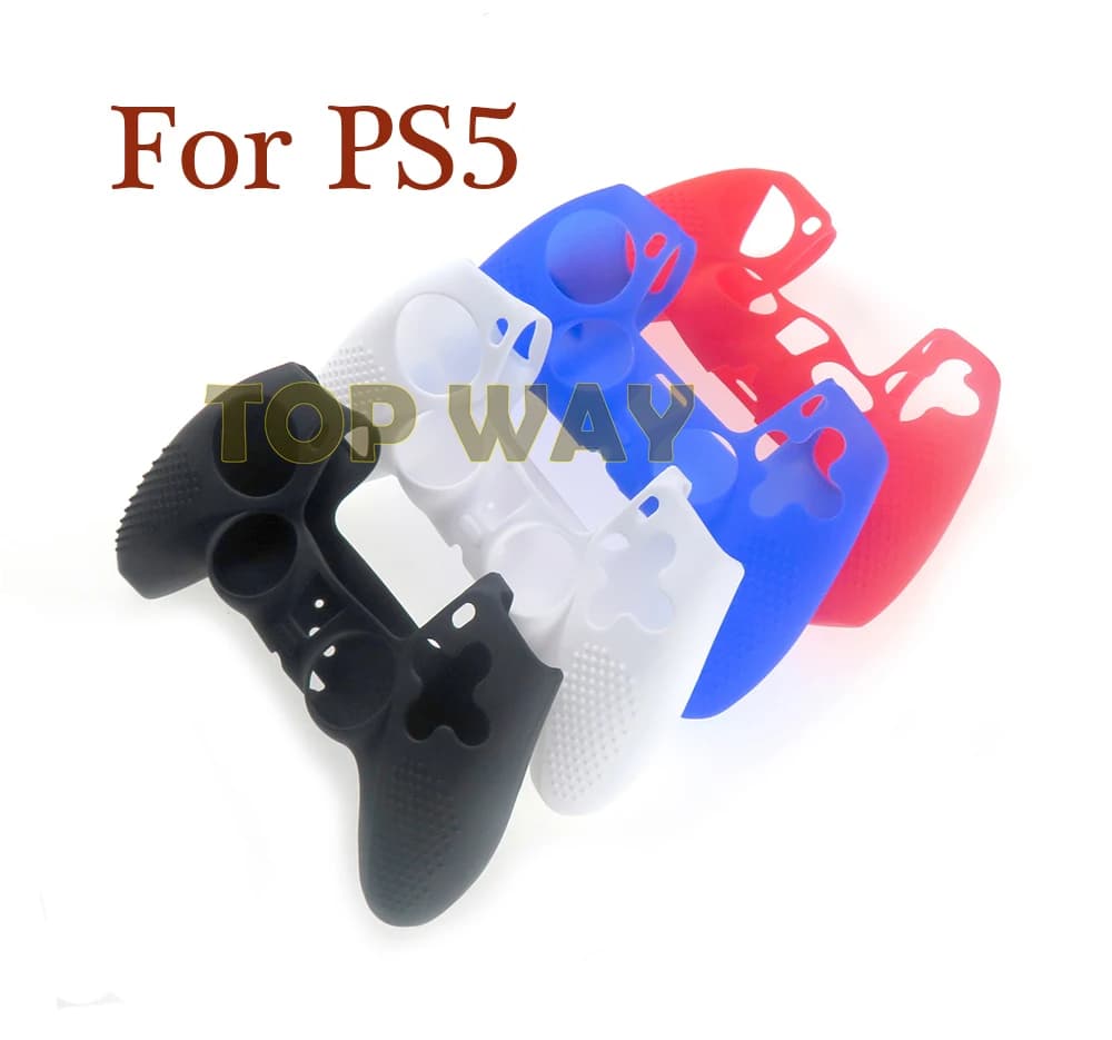 2PCS Cover Protettiva in Silicone per Gamepad, Custodia per Joystick per Controller SONY Playstation 5 PS5, Protezione per la Pelle, Accessori per Giochi