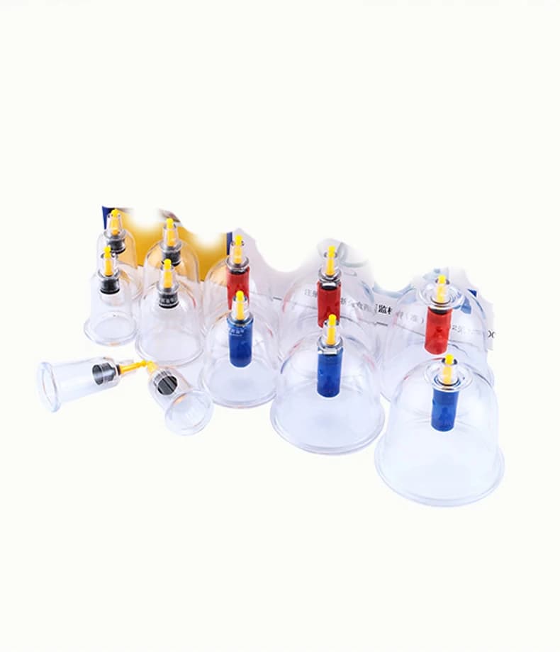 massage with cupping gun for medical massage 12 pieces Therapy with cover Vacuum magnet Medical massage for body Digitopressione Relaxation Relieve pain