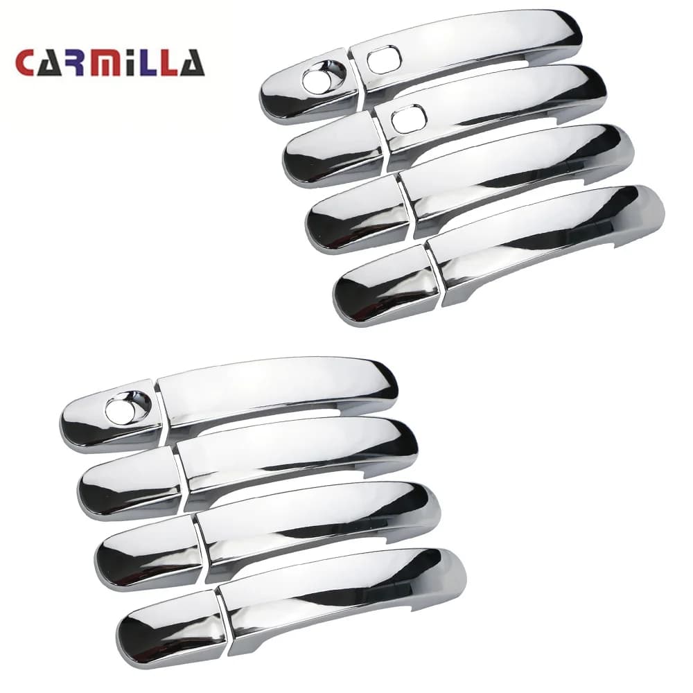 Carmilla 8 pezzi ABS cromato maniglia della portiera dell'auto copertura di protezione porte Trim per Ford Focus 2 3 4 MK2 MK3 MK4 Kuga Escape accessori
