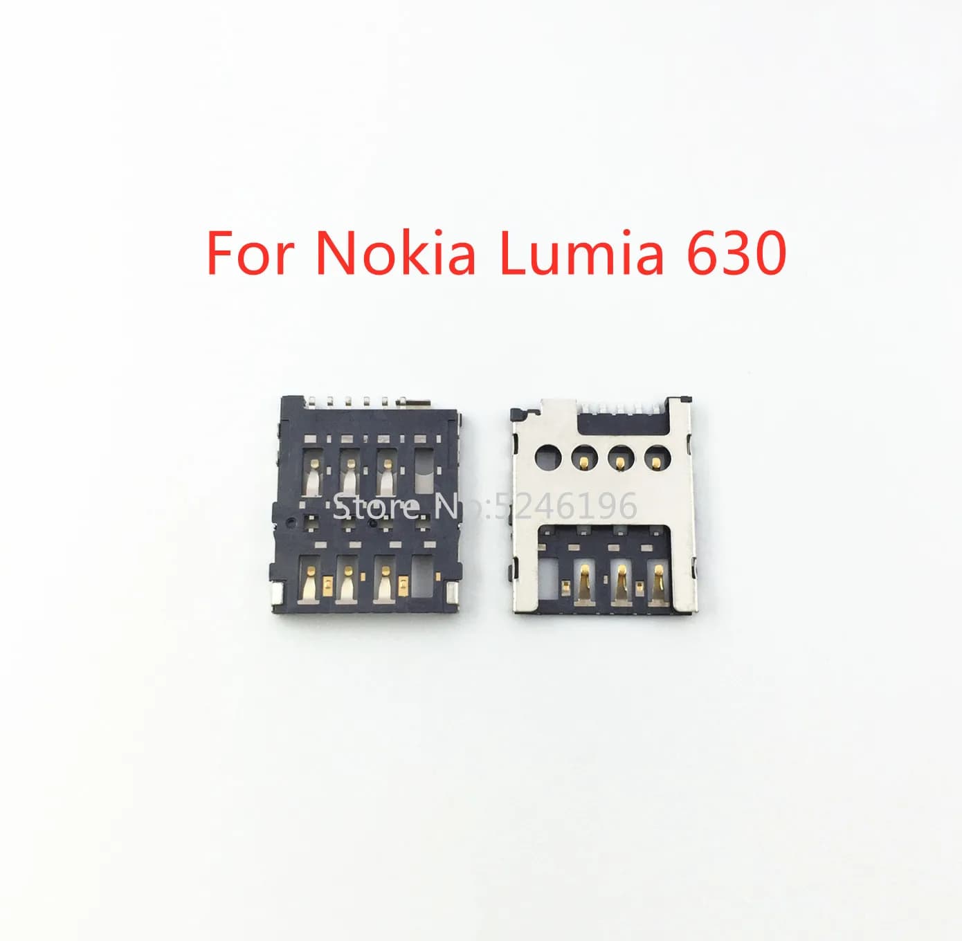 2-10pcs Slot connettore supporto lettore di schede SIM per Nokia Lumia 630 635 636 530 per Jin li F103S F103L sostituire la parte