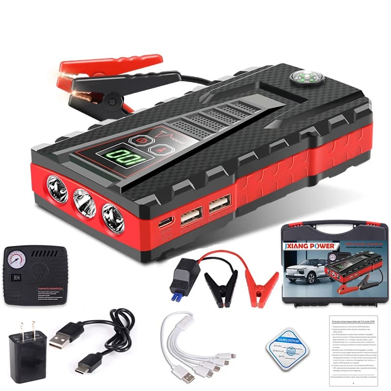 1200A Auto Salto di Avviamento Accumulatori E Caricabatterie Di Riserva 32800mAh Stazione di Caricabatteria Per Auto Portatile Per 4L/6L dispositivo di Avviamento di emergenza Booster