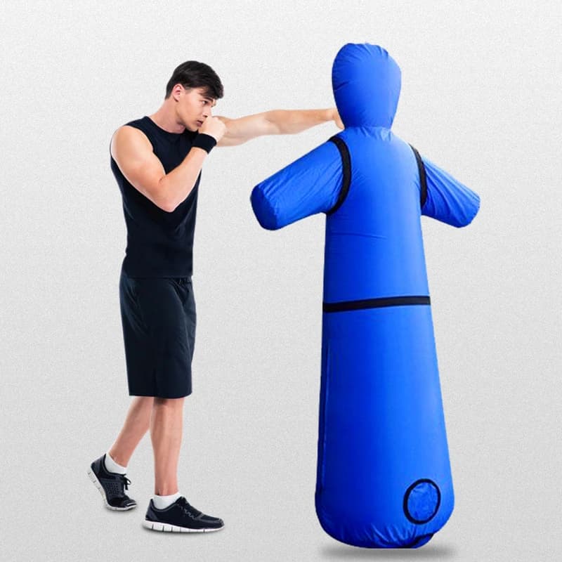 Adult Kids Inflatable Boxing Bag Muay Thai Force Core Training Inflatable Glass Decompression Sand Bag Boxing