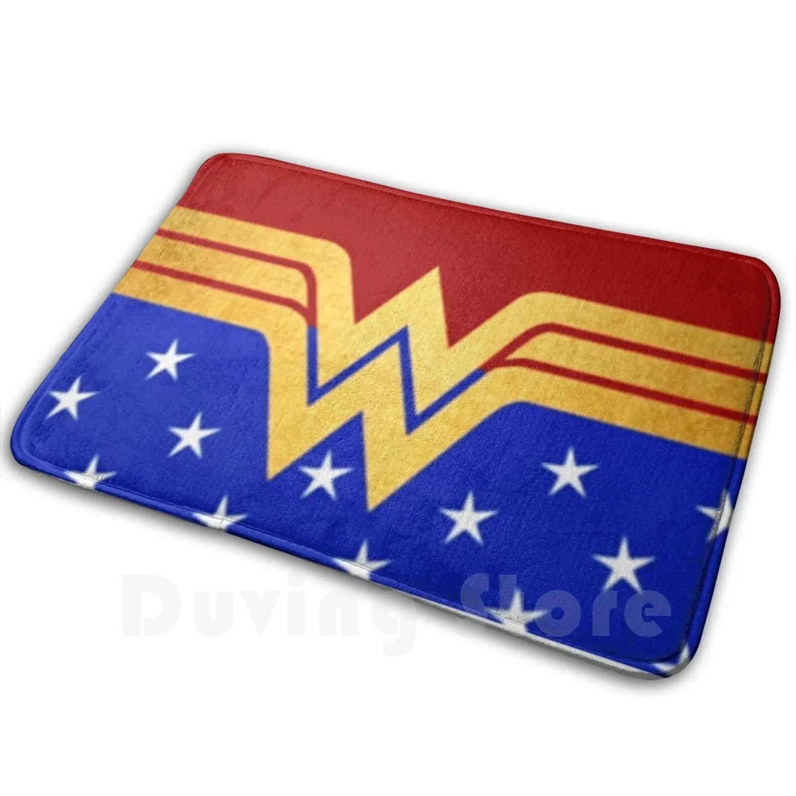 Golden Retro Wonder Womn Comic (Supereroe) Tappeto Tappetino Tappeto Cuscino Morbido Meraviglioso Donna Ragazza Adolescente Bambini Bambino