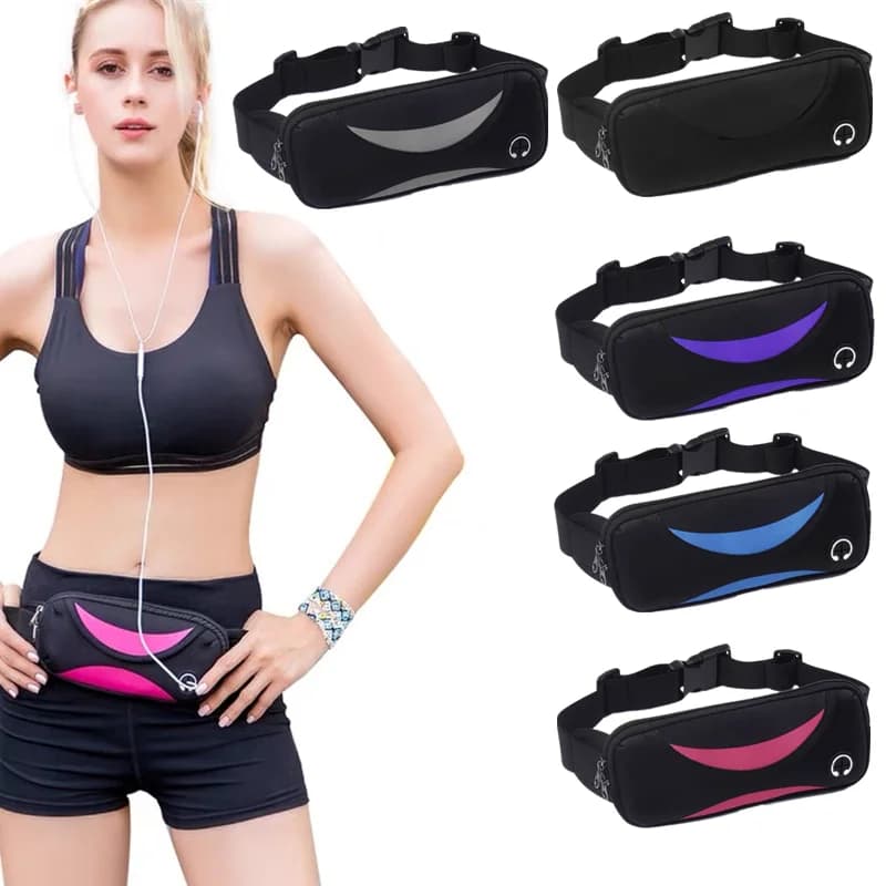 Marsupio da corsa impermeabile unisex Marsupio sportivo Porta cellulare Borsa da palestra Borsa da fitness Borsa da cintura sportiva da corsa