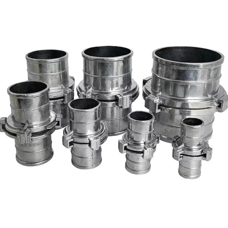 Giunto rapido per tubi dell'acqua Raccordo per tubi in alluminio Connettore rapido per tubo flessibile con morsetto Accessorio per irrigazione agricola per tubo antincendio